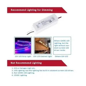 Enersystec controlador LED regulable de 12 V de voltaje_3