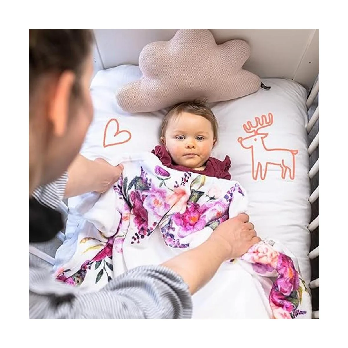 Bliss n Baby Manta Milestone para bebé niña manta_6