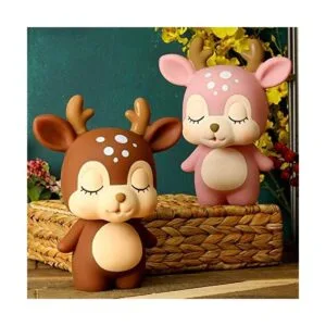 HW Lindo banco de dinero de ciervos rosa irrompible_4