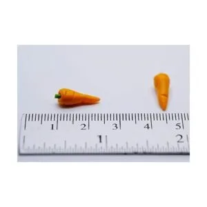 20 zanahorias sueltas tamaño 0.6 in casa de muñecas_2
