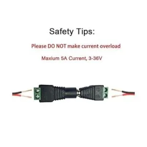 Qaoquda Conector de alimentación CC de 0.217 in x 0.083_2