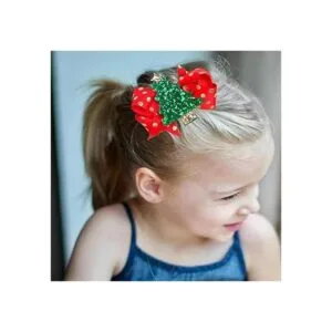 5 pinzas de cocodrilo de lentejuelas de Navidad para niñas_5