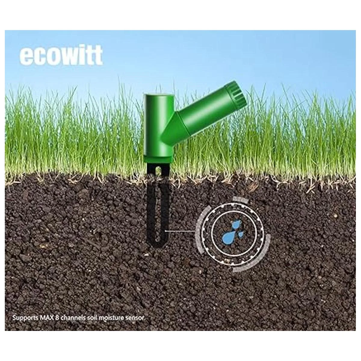 ECOWITT WH51 Probador de humedad del suelo con sensor de_5