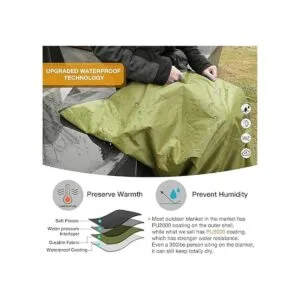 FANCYWING Manta de forro polar impermeable y resistente_3