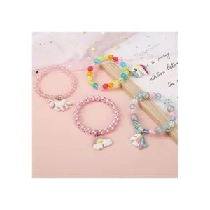 Juego de 6 pulseras de unicornio arco iris pulseras de_6