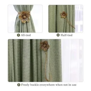 Lewondr Sujetador magnético clásico de cortinas 1 par de_2