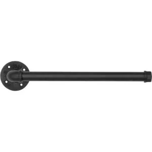 MyGift Toallero de metal negro mate para colgar debajo del_5