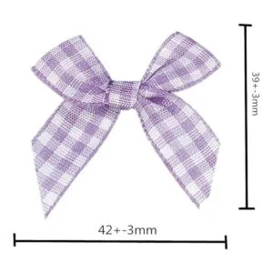 50 mini lazos de cinta a cuadros a cuadros con lazo para_2