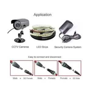 Qaoquda Conector de alimentación CC de 0.217 in x 0.083_3