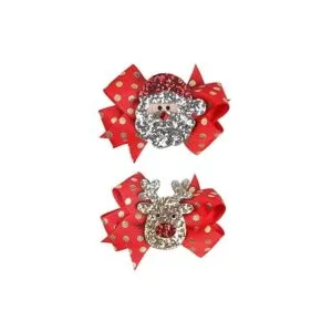 5 pinzas de cocodrilo de lentejuelas de Navidad para niñas_3