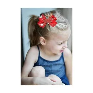 5 pinzas de cocodrilo de lentejuelas de Navidad para niñas_4