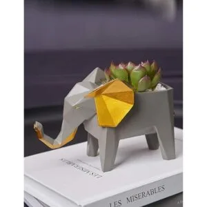 HAUCOZE Maceta de elefante para suculentas decoración de_6