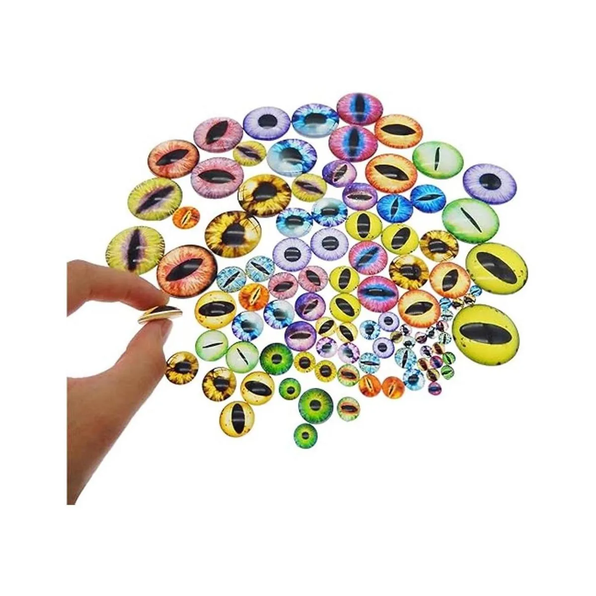 Julie Wang Paquete de 180 cabujones cubiertos de cristal_2