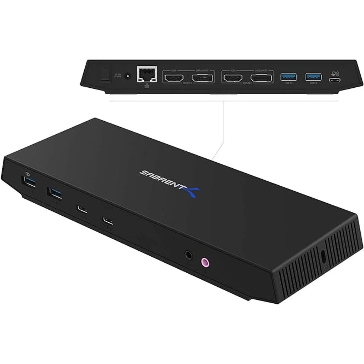 SABRENT Estación de acoplamiento universal USB tipo C dual_2
