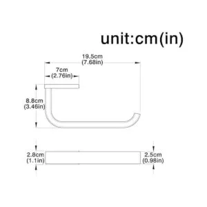 Flybath Soporte para papel higiénico latón envejecido_7
