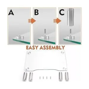 Paquete de 2 elevadores para monitor de computadora con_5