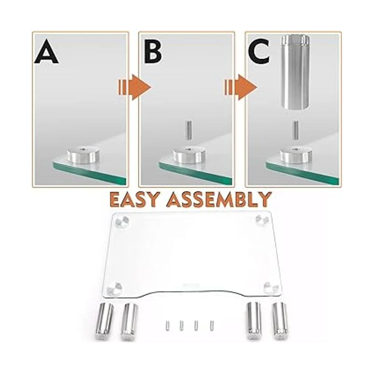 Paquete de 2 elevadores para monitor de computadora con_5