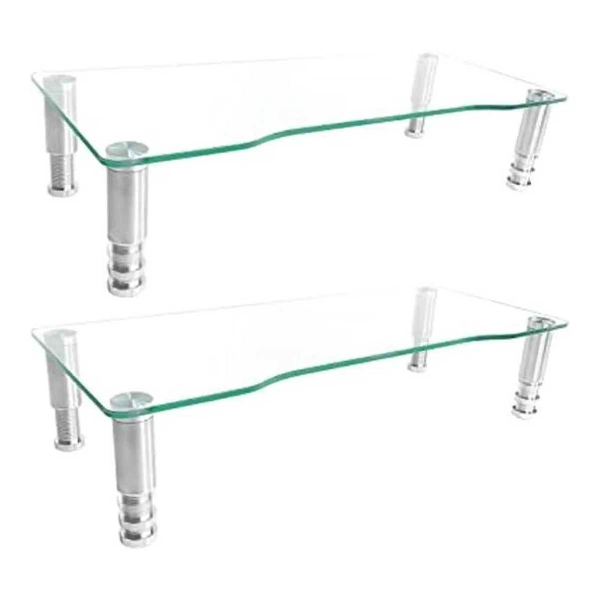 Paquete de 2 elevadores para monitor de computadora con_1