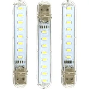 OUOU Mini luz nocturna LED portátil USB llavero luces para_1