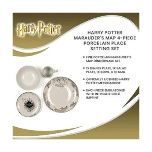 Harry Potter Magical Marauders Map Vajilla de porcelana_7
