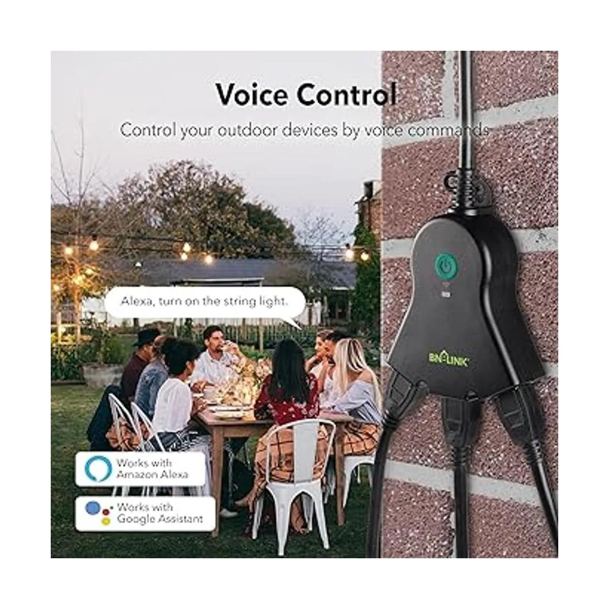 BNLINK Toma de corriente WiFi inteligente resistente para_3