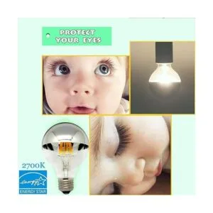 LUXON Luz de medio cromo regulable bombilla de filamento_2