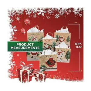 Fun Express Surtido de bolsas de papel de Navidad 24_3