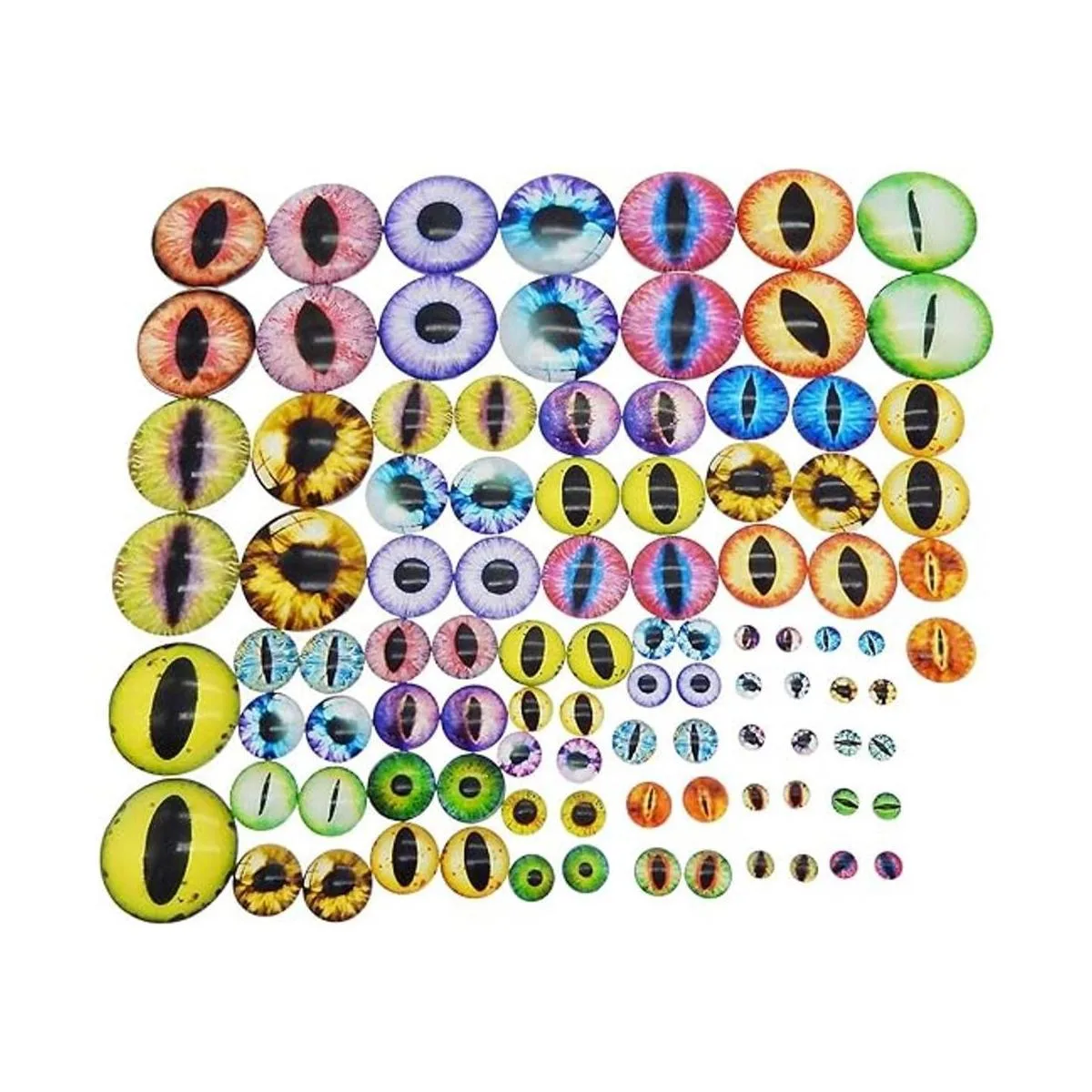 Julie Wang Paquete de 180 cabujones cubiertos de cristal_4