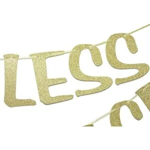 Guirnalda de cartel con purpurina dorada para compromiso_4