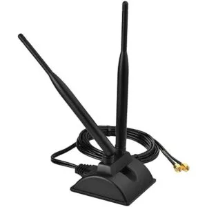 Eightwood Antena WiFi dual con conector macho RPSMA base_2