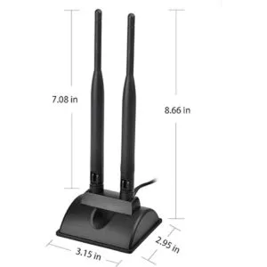 Eightwood Antena WiFi dual con conector macho RPSMA base_5