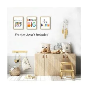 HPNIUB Juego de 3 impresiones artísticas con frase_2