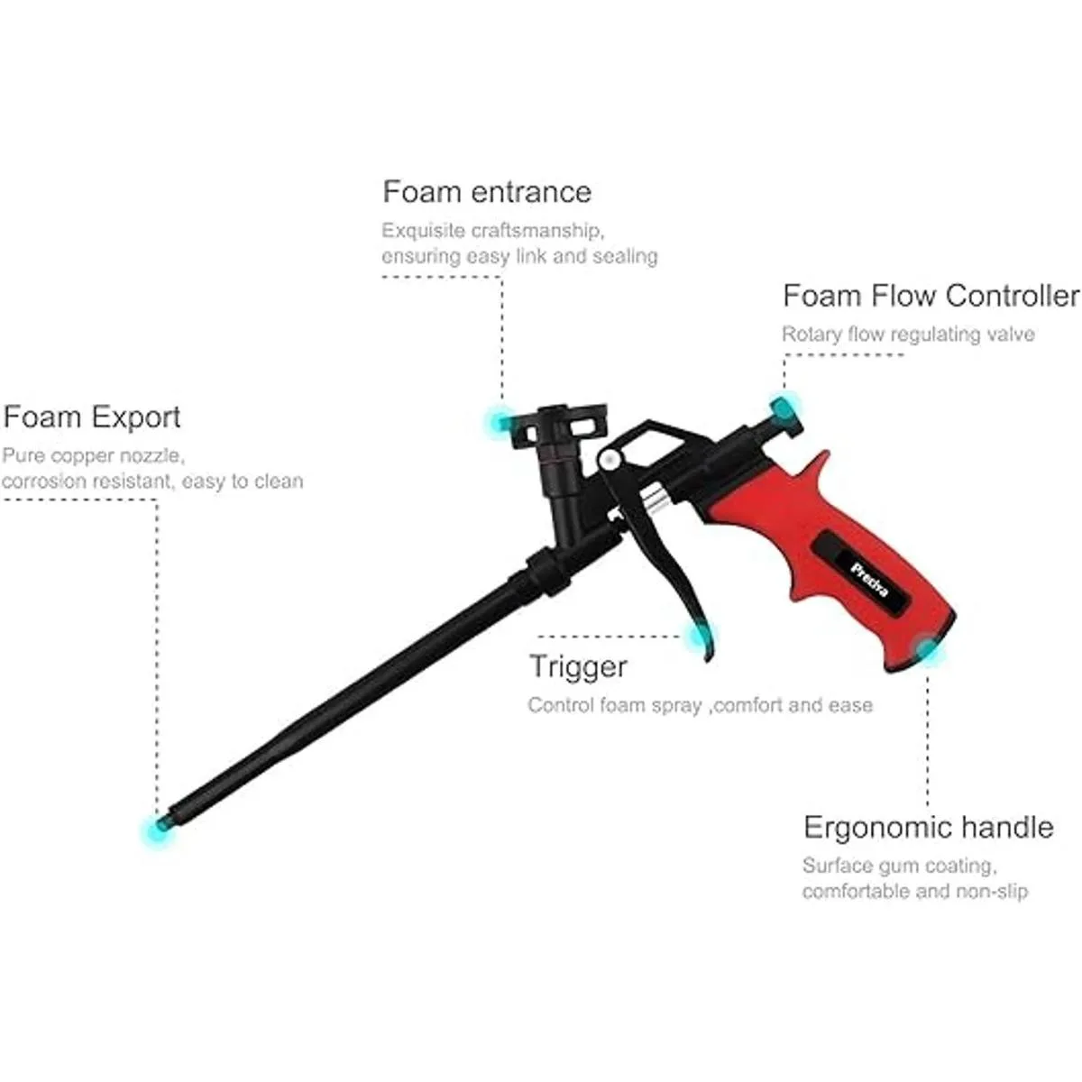 Preciva Pistola de espuma profesional de espuma_3