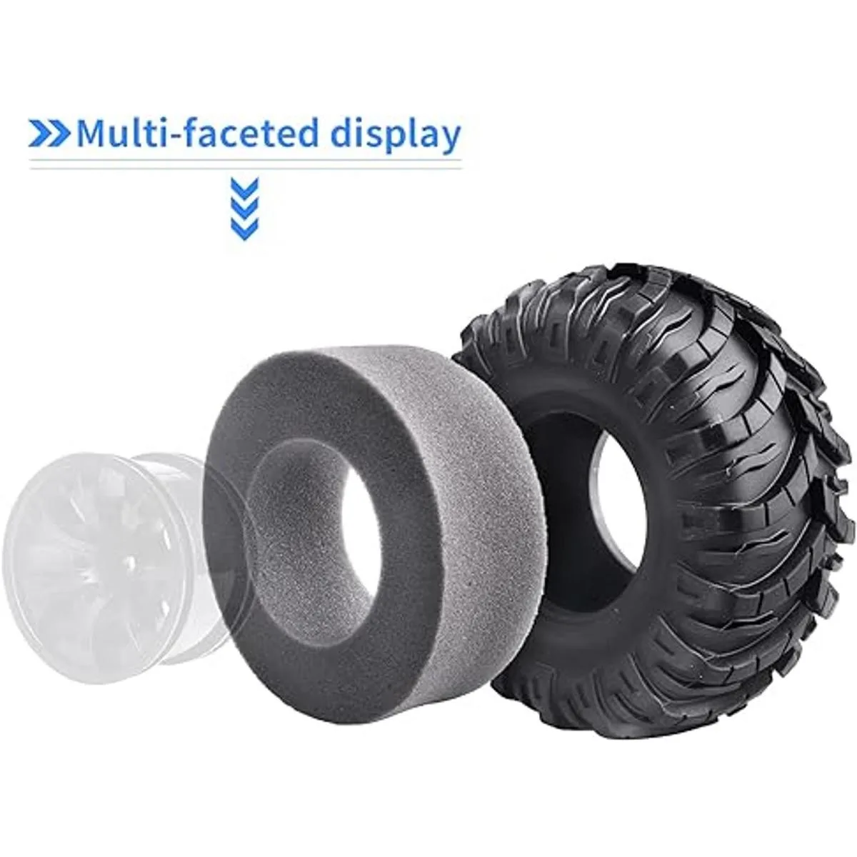 HobbyPark 2.2 Rock Crawling Neumáticos de goma RC para_3