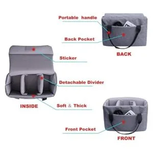 BOMKEE DSLR SLR Funda interior plegable impermeable para_2