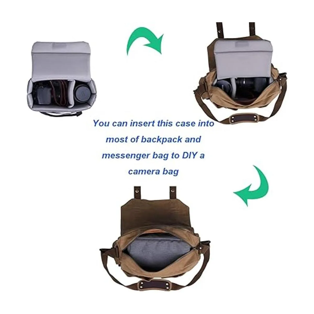 BOMKEE DSLR SLR Funda interior plegable impermeable para_7