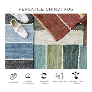 DII Buffalo Check Rug Collection Alfombra chindi_5