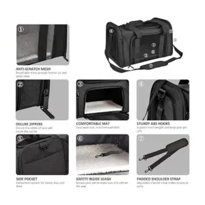 Henkelion Portaequipajes para gatos para perros pequeños_3