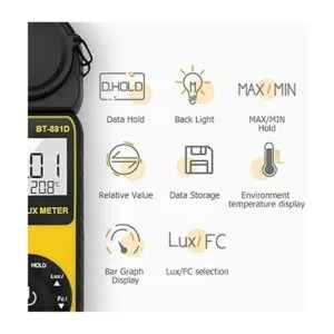 BTMETER BT881D Medidor de luz de iluminación digital_5