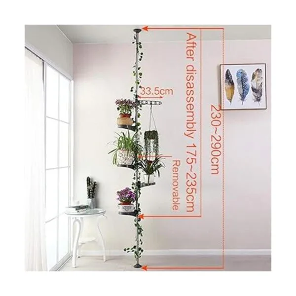 Hershii Soporte de 5 capas para plantas de interior barra_5