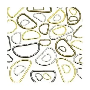Paquete de 10 anillos en D de metal de 112 pulgadas_4
