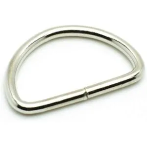 Paquete de 10 anillos en D de metal de 112 pulgadas_3