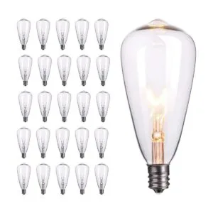Paquete de 25 bombillas de repuesto Edison de 7 W base de_1