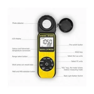 BTMETER BT881D Medidor de luz de iluminación digital_4