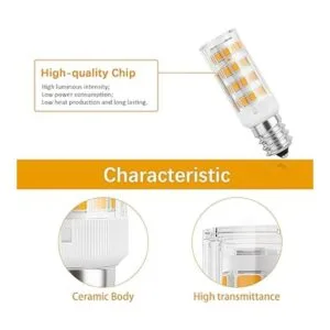 DiCUNO Bombilla LED E12 de 4 W equivalente a 40 W luz_5