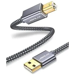 JSAUX Cable de impresora USB de 15 pies 2.0 tipo A macho_1