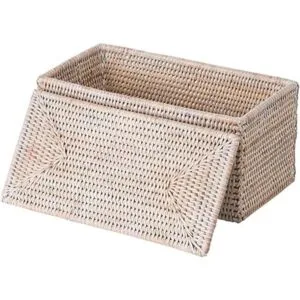 Kouboo La Jolla Caja rectangular de ratán cesta de_2