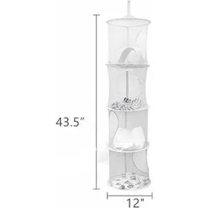 2 bolsas de almacenamiento con 3 compartimentos de malla_2