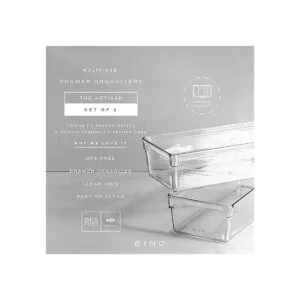 Bino Organizador de cajones de plástico multiusos_2