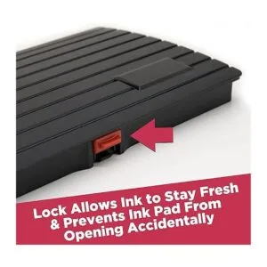 Almohadilla de sello de tinta negra extra grande de alta_4